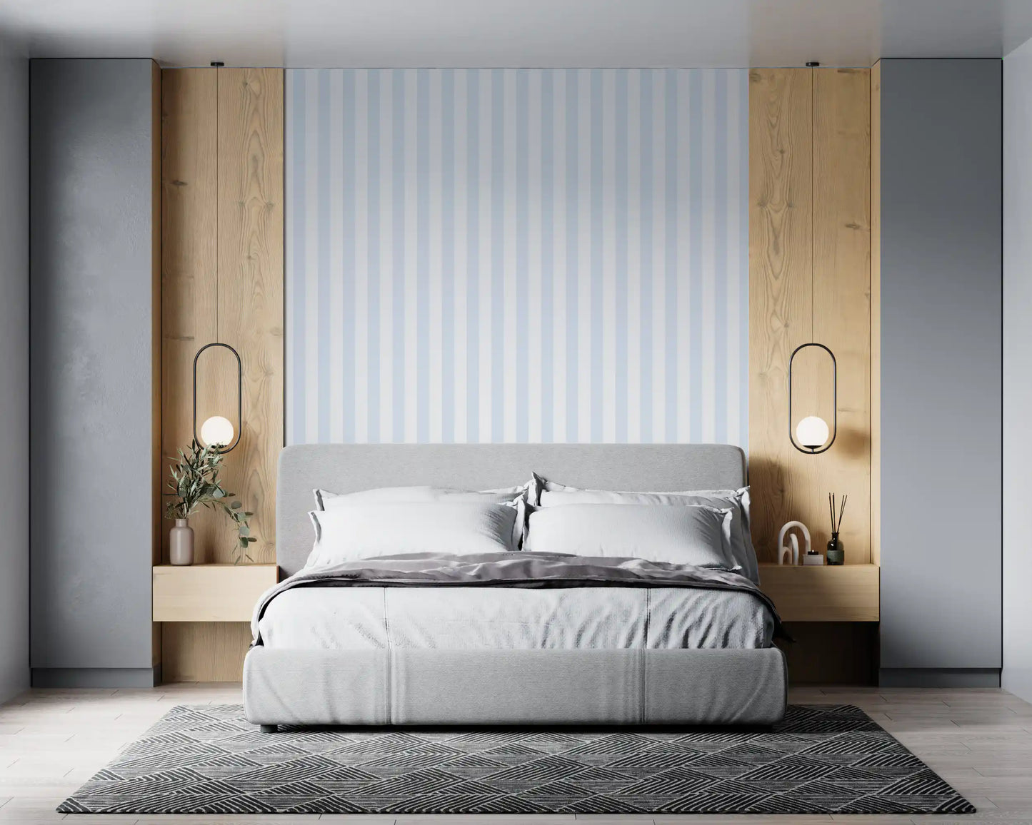 Classic Pastel Vertical Stripe Wallpaper⁠
