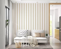 Classic Neutral Vertical Stripes Wallpaper⁠