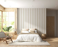 Classic Neutral Vertical Stripes Wallpaper⁠