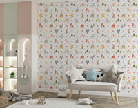 Fairytale Meadow in Blue Wallpaper⁠