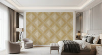 Golden Geometric Diamond Motif Wallpaper⁠