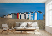 Summer Seaside Shelters Wall Mural