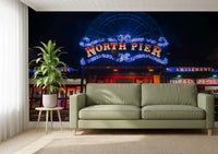 Arcade Night Glow Wall Mural