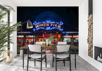 Arcade Night Glow Wall Mural