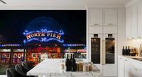 Arcade Night Glow Wall Mural