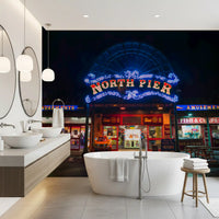 Arcade Night Glow Wall Mural
