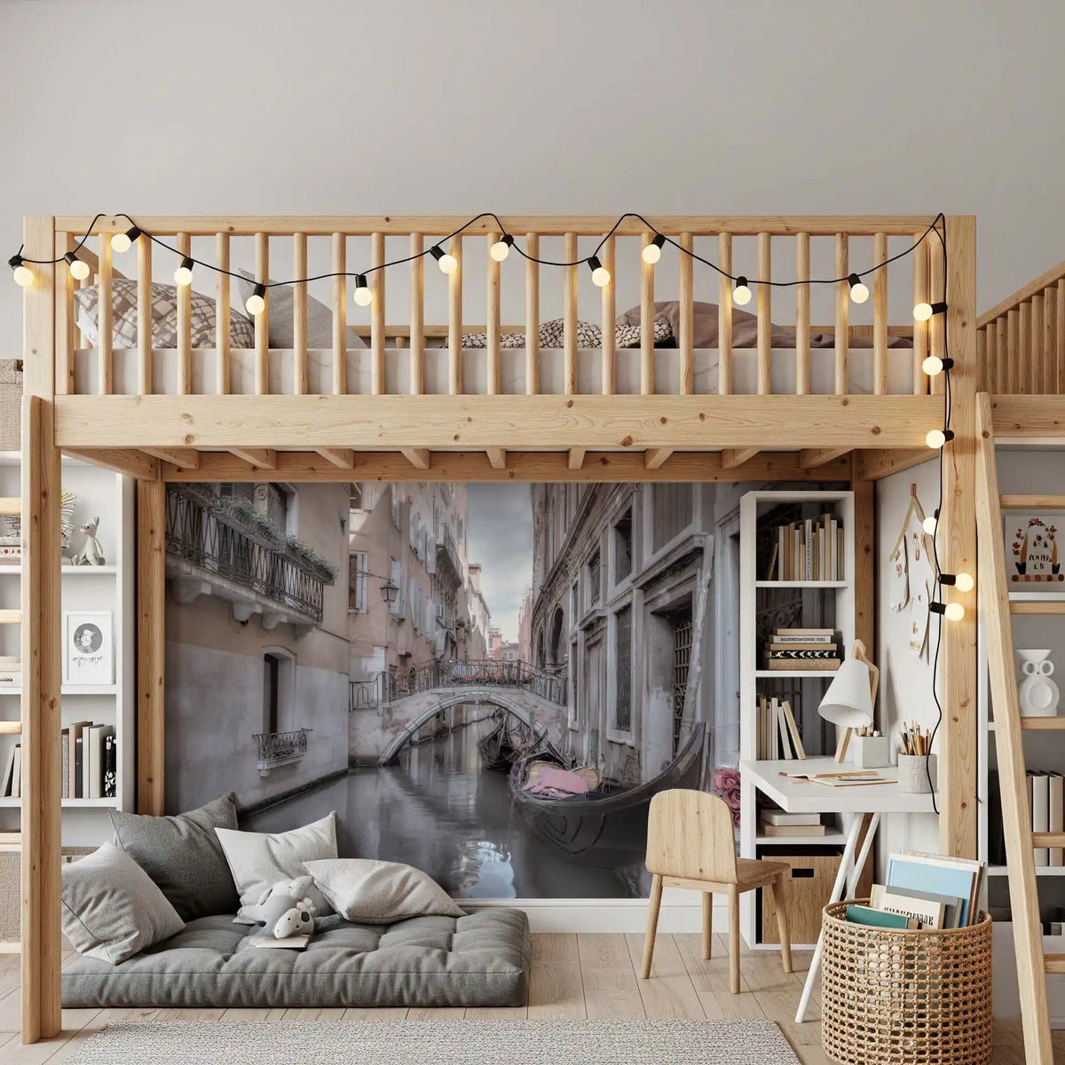 Italian Morning Reflections Wall Mural