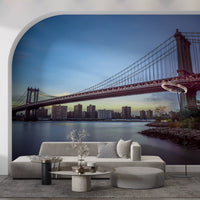 Architectural Bridge Horizon Wall Mural