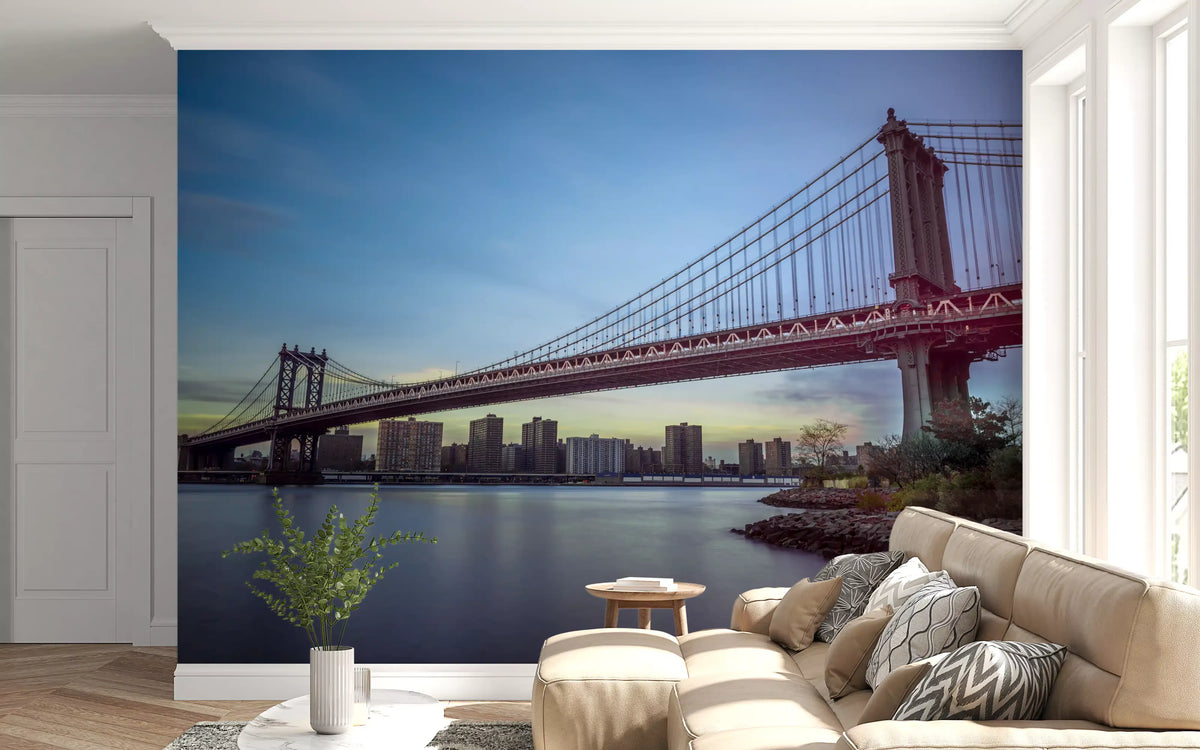 Architectural Bridge Horizon Wall Mural