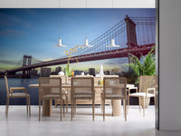 Architectural Bridge Horizon Wall Mural