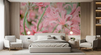 Abstract Pink Petal Layers Wall Mural
