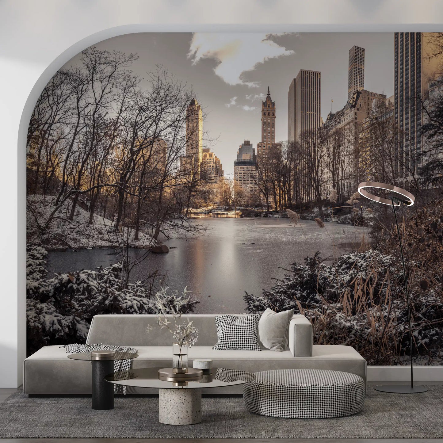 Frozen Urban Sanctuary Wall Mural