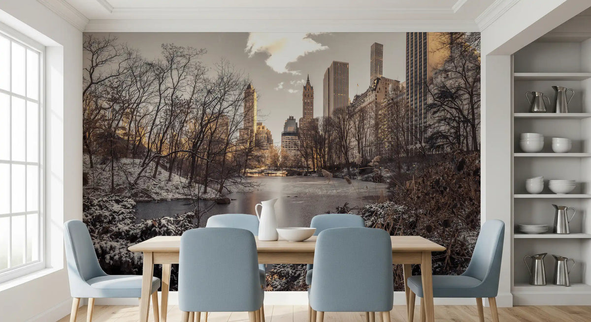 Frozen Urban Sanctuary Wall Mural