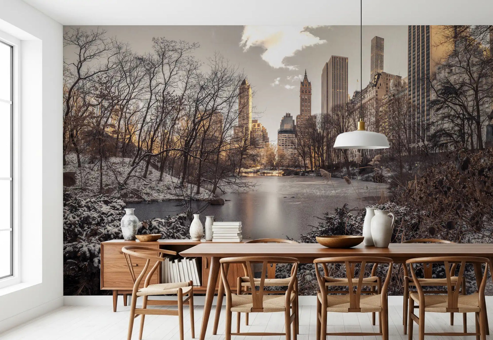 Frozen Urban Sanctuary Wall Mural