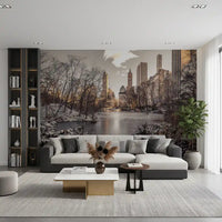 Frozen Urban Sanctuary Wall Mural