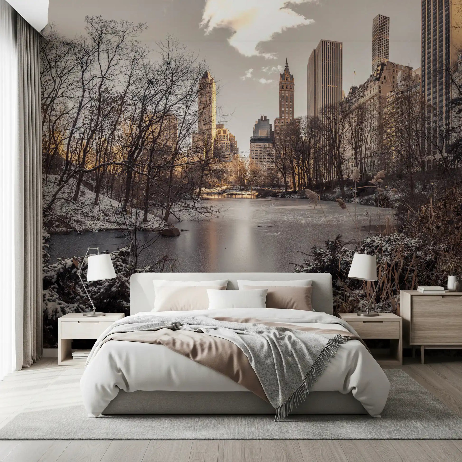 Frozen Urban Sanctuary Wall Mural
