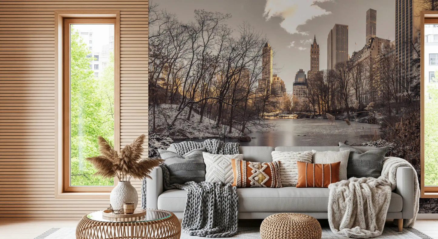 Frozen Urban Sanctuary Wall Mural