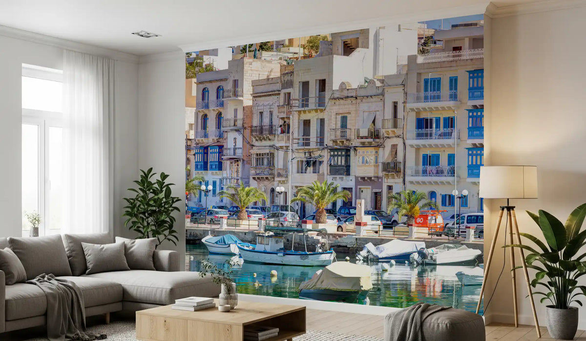 Stony Waterfront Architectural View Wall Mural
