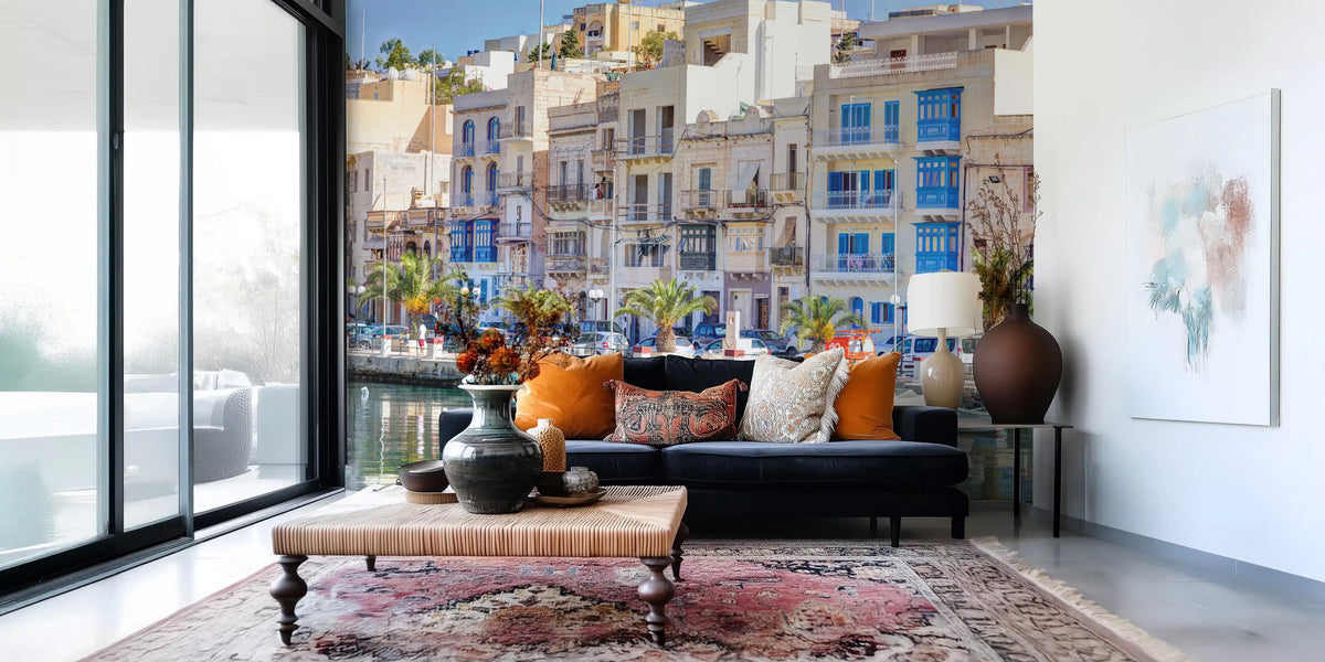 Stony Waterfront Architectural View Wall Mural