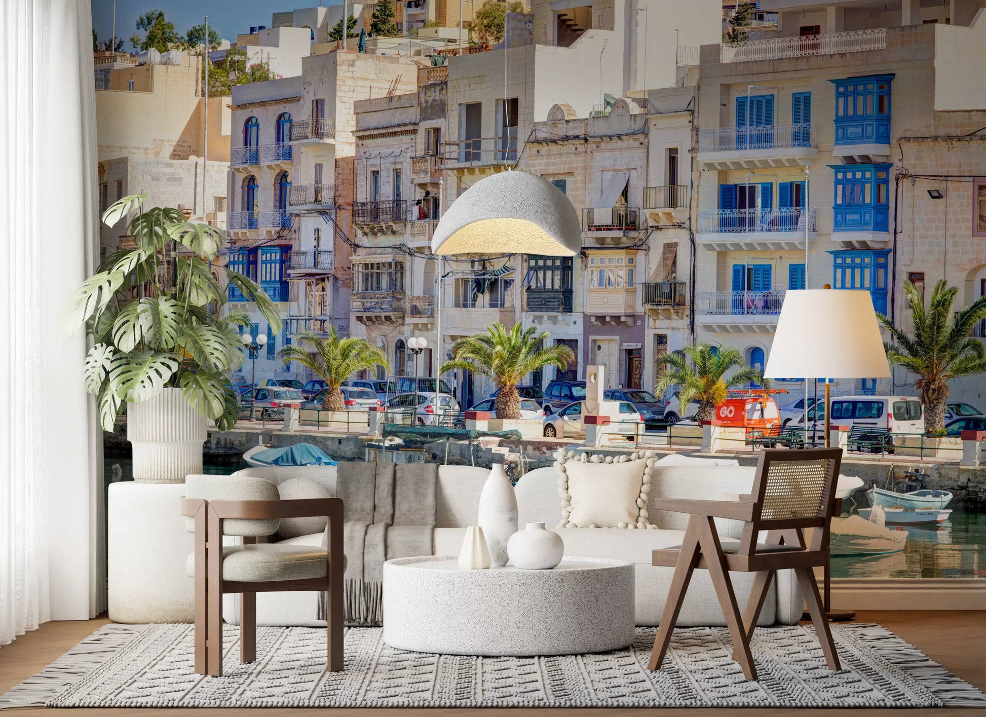 Stony Waterfront Architectural View Wall Mural