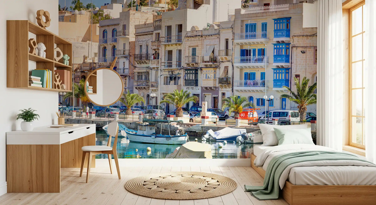 Stony Waterfront Architectural View Wall Mural