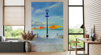 Riverside Bridge Architectural View Wall Mural
