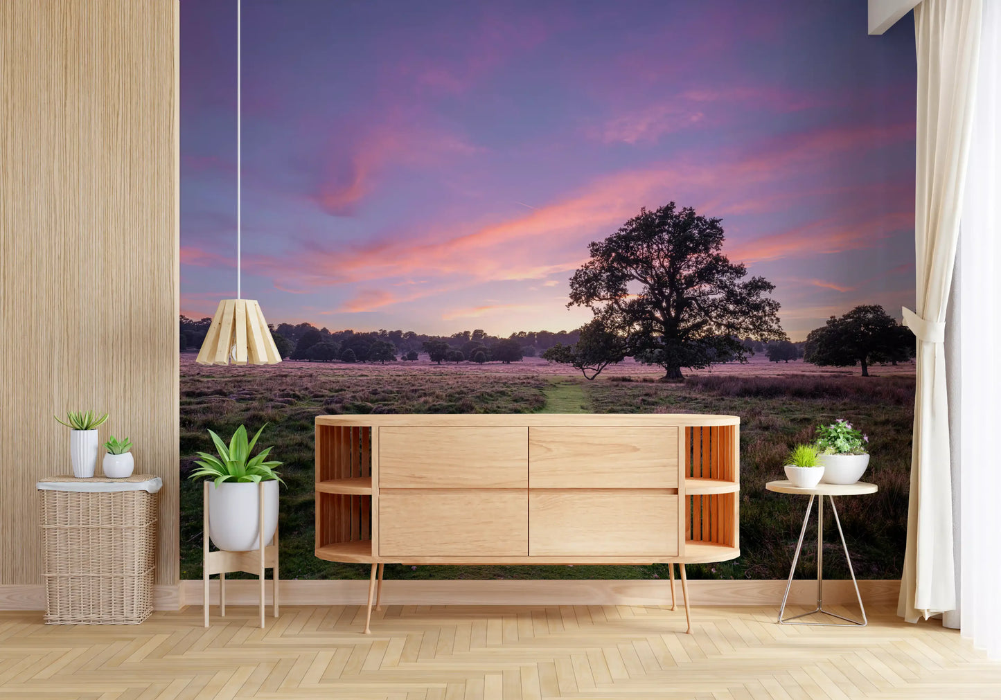 Twilight Field Horizon Wall Mural
