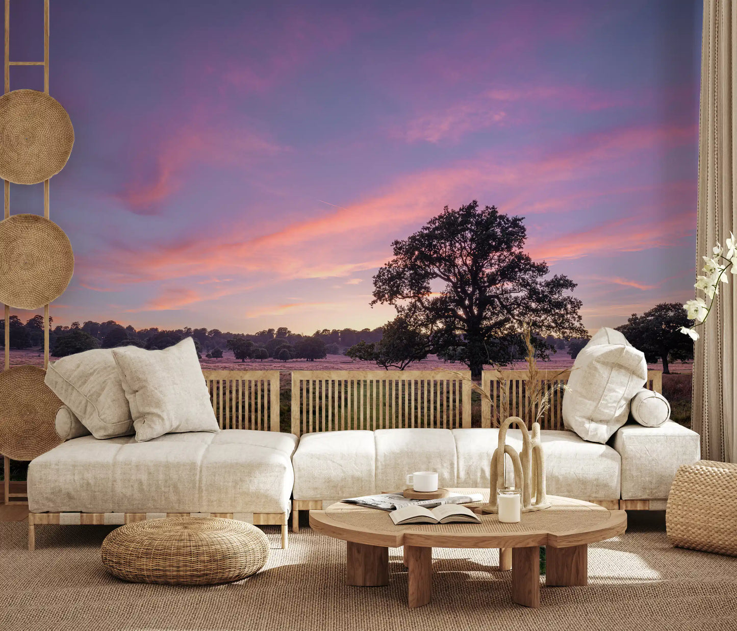 Twilight Field Horizon Wall Mural