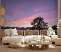 Twilight Field Horizon Wall Mural