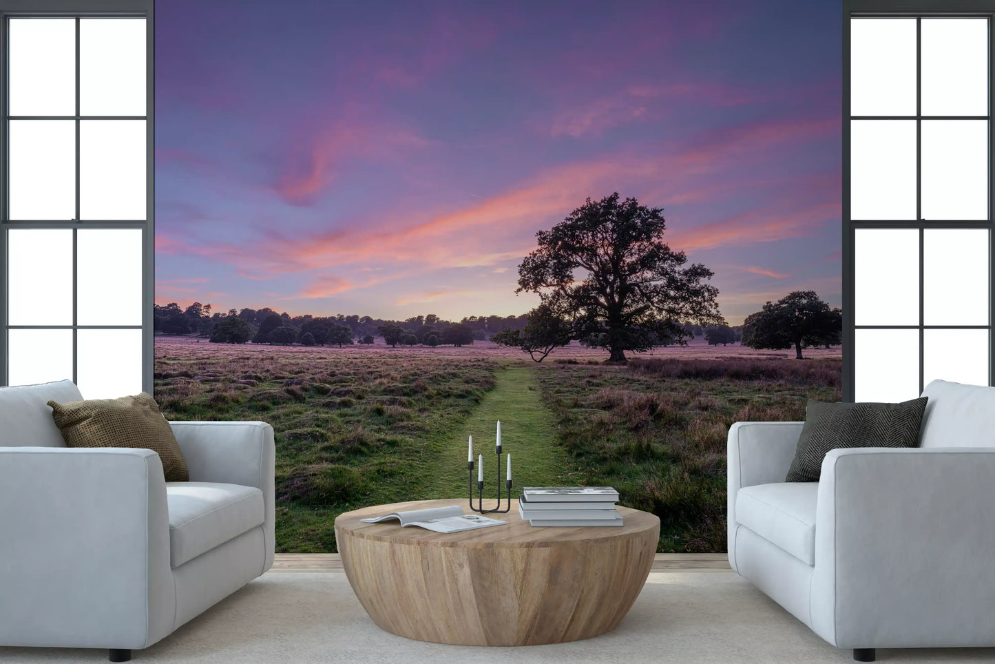 Twilight Field Horizon Wall Mural