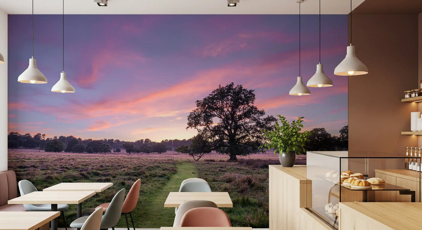 Twilight Field Horizon Wall Mural