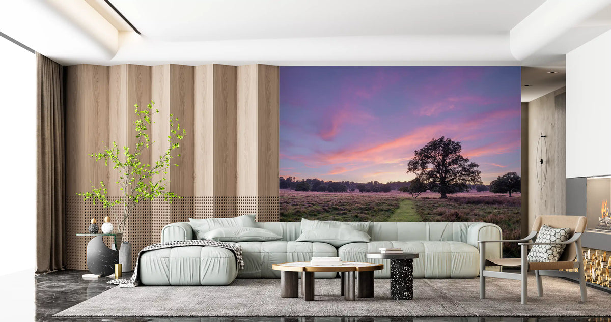 Twilight Field Horizon Wall Mural