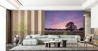 Twilight Field Horizon Wall Mural