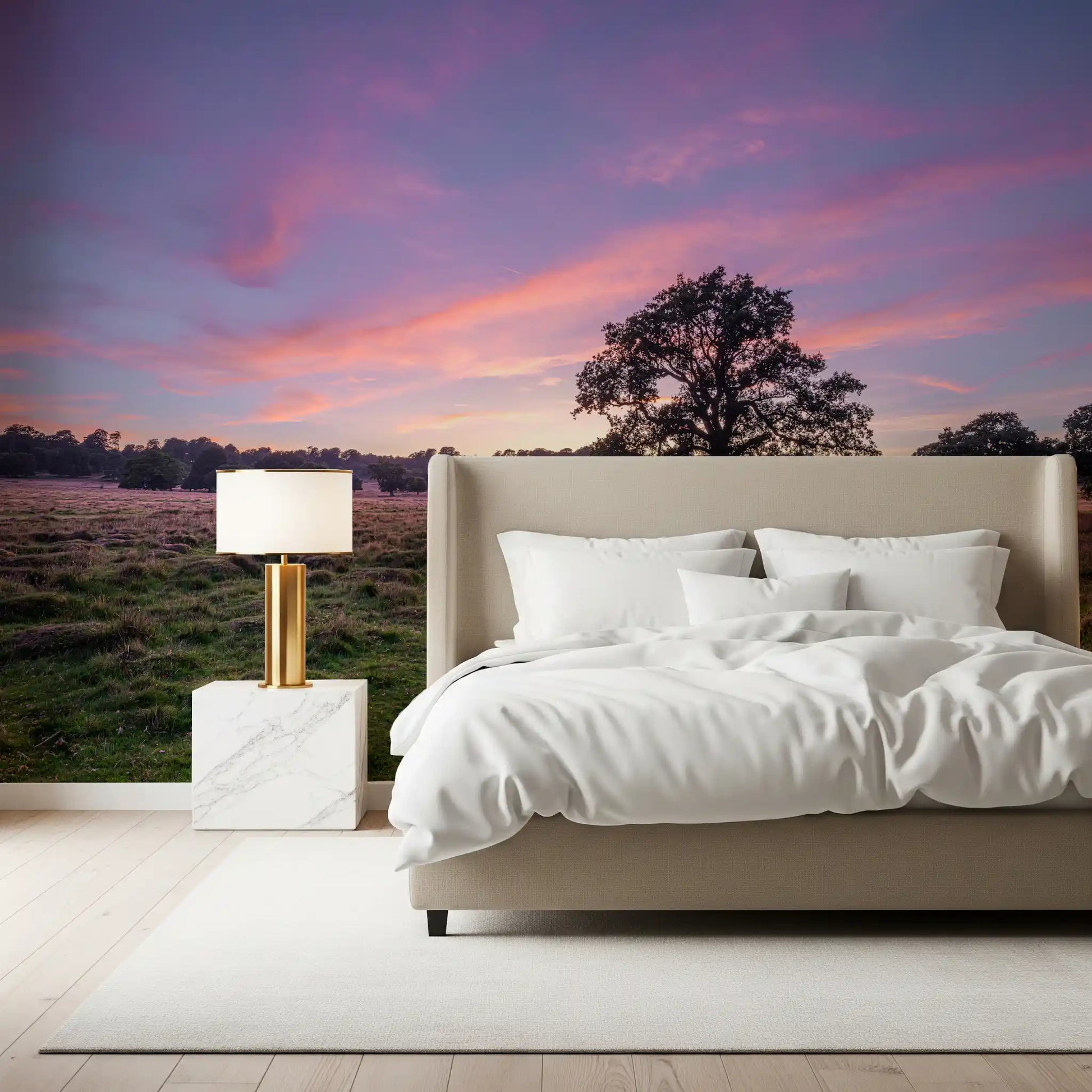 Twilight Field Horizon Wall Mural