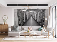 Subterranean Transit Corridor Wall Mural