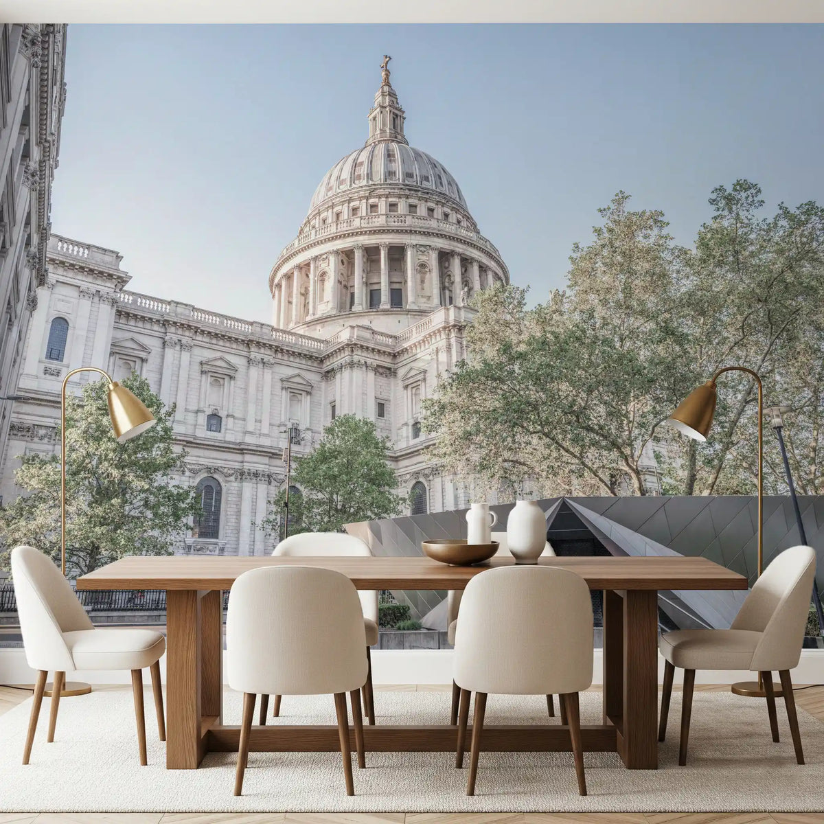 London Skyline Architectural Landmark Wall Mural