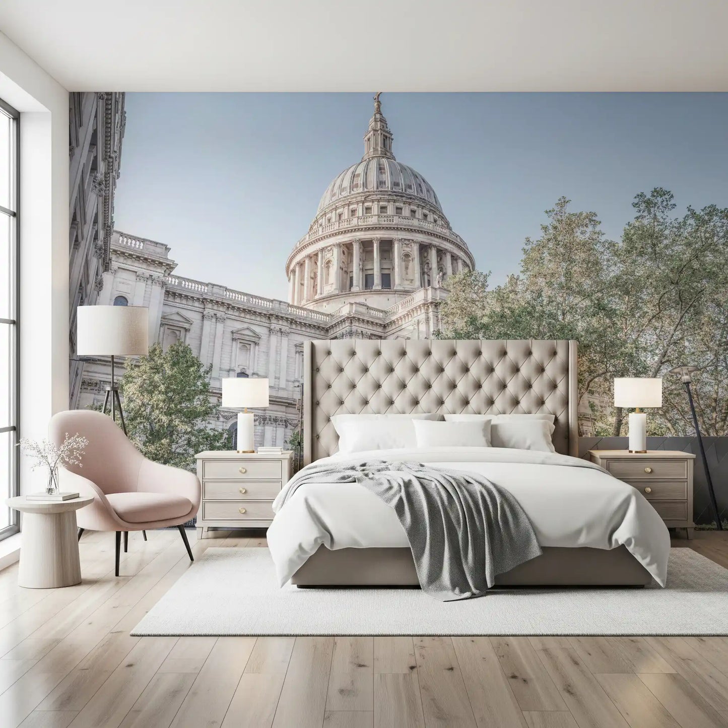 London Skyline Architectural Landmark Wall Mural