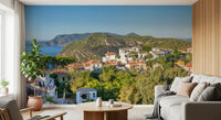 Sun-Kissed Aegean Hillside Retreat Wall Mural