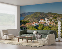 Sun-Kissed Aegean Hillside Retreat Wall Mural