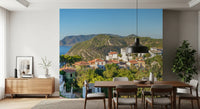 Sun-Kissed Aegean Hillside Retreat Wall Mural