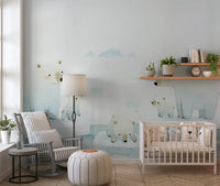 Arctic Polar Bear Family Wall Mural