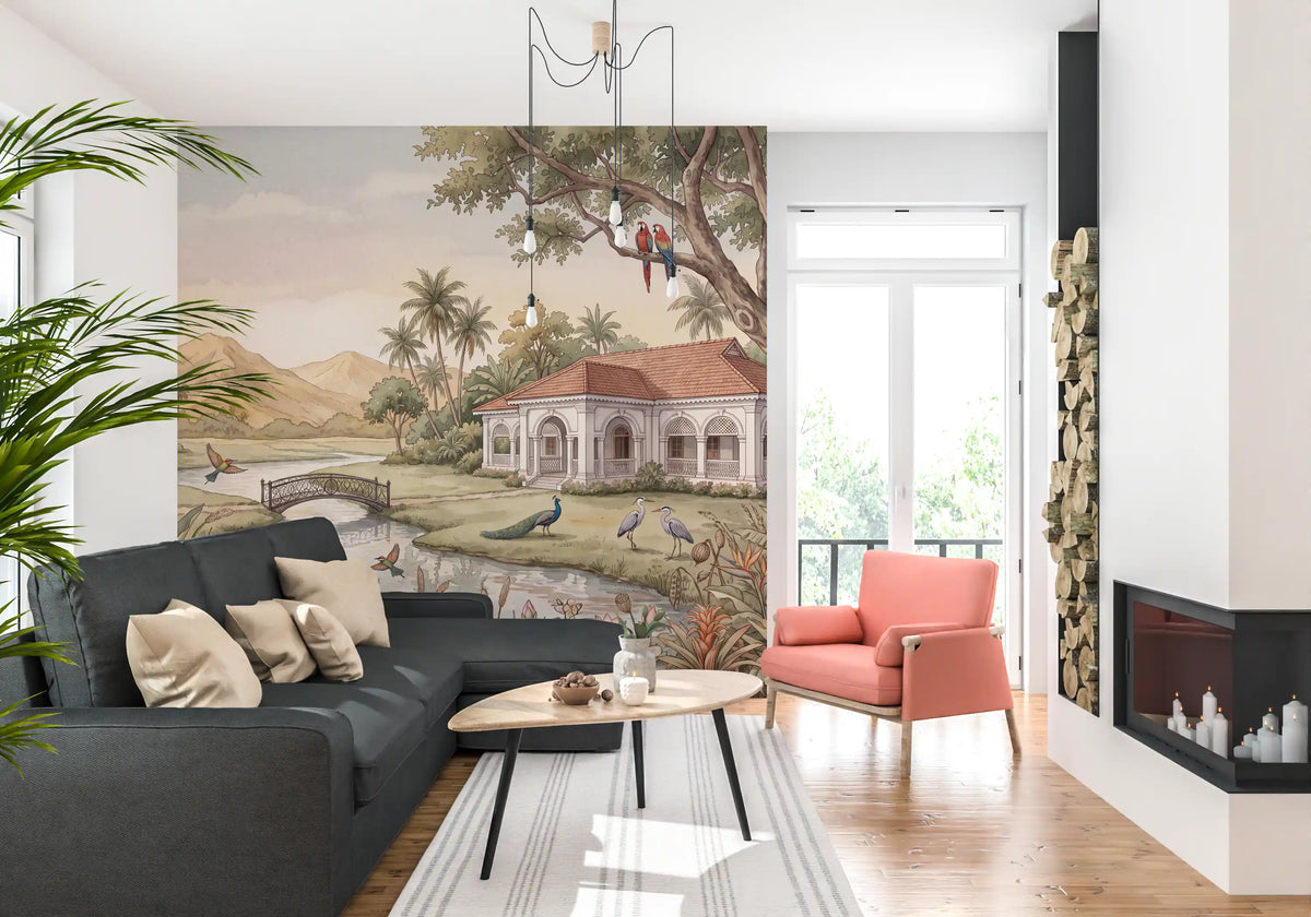 Whispering Garden Estate Wall Mural - RJM02