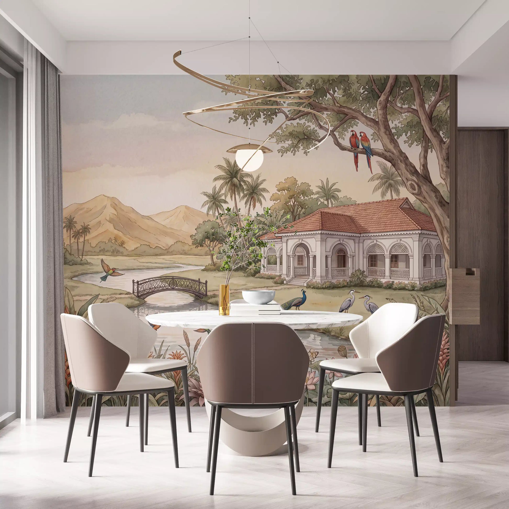 Whispering Garden Estate Wall Mural - RJM02