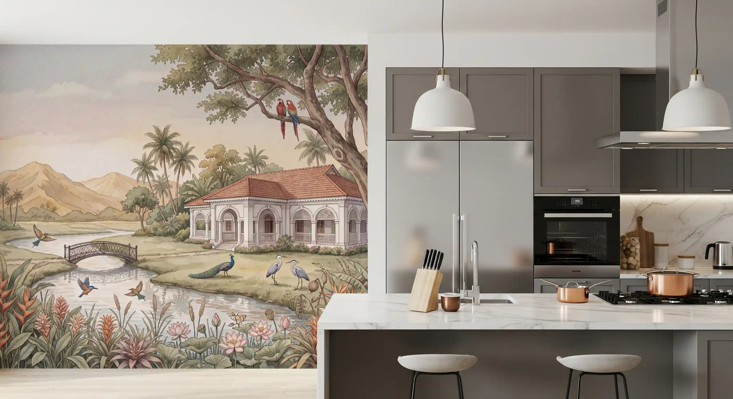 Whispering Garden Estate Wall Mural - RJM02