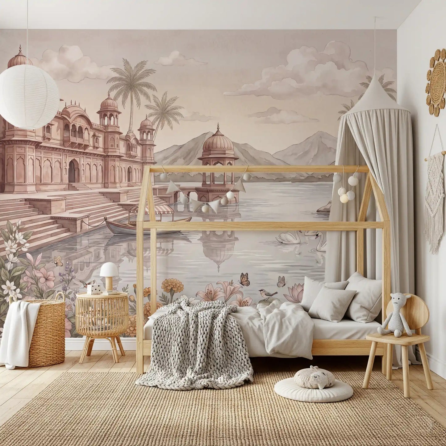 The Swan Lake Palace Wall Mural - RJM05