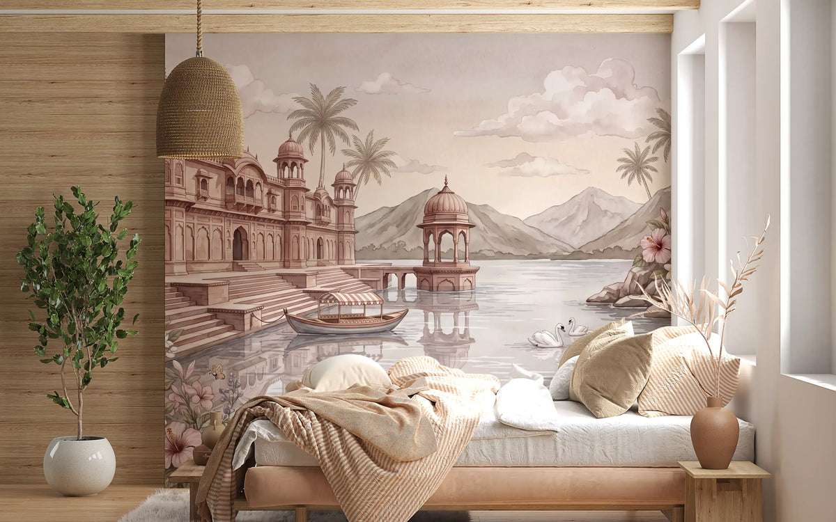 The Swan Lake Palace Wall Mural - RJM05
