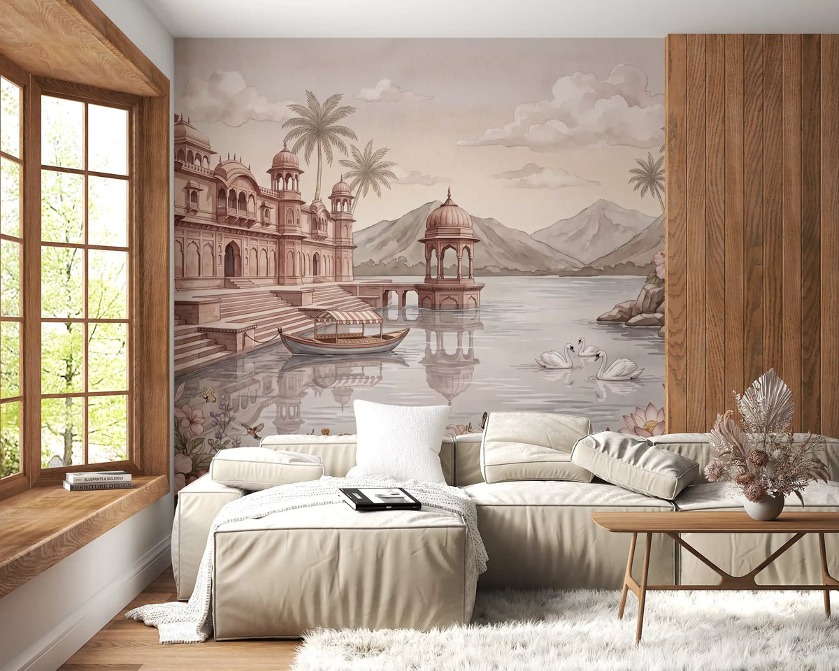 The Swan Lake Palace Wall Mural - RJM05