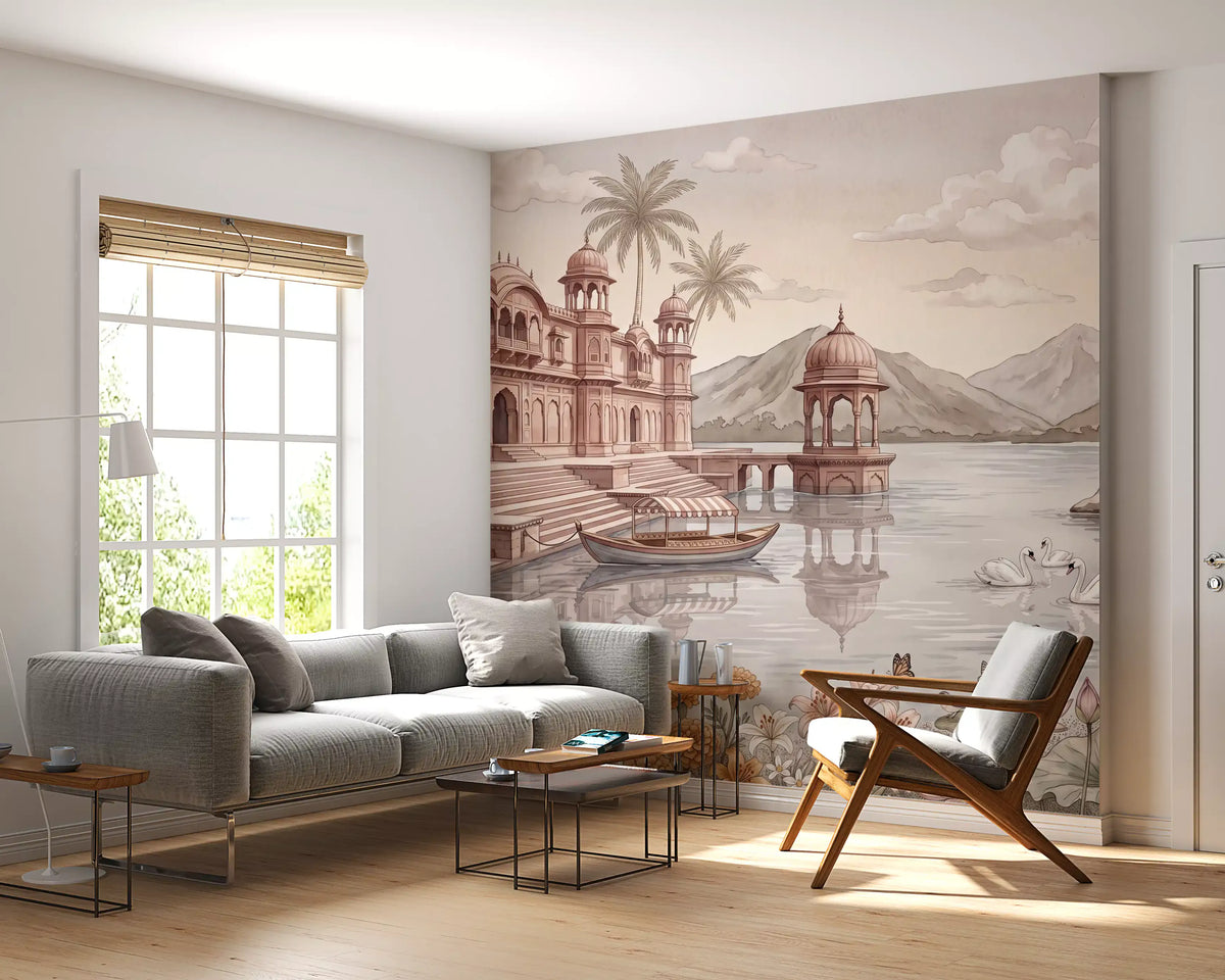 The Swan Lake Palace Wall Mural - RJM05