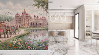 The Maharaja’s Lotus Garden Wall Mural - RJM06
