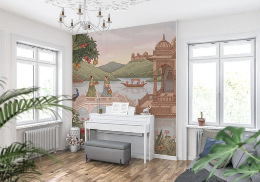 The Royal Lotus Pavilion Wall Mural - RJM07